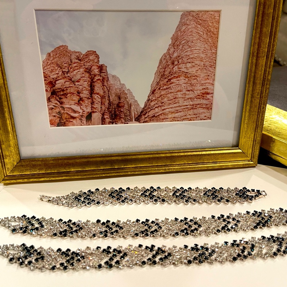 Vintage Rhinestone necklace and bracelet